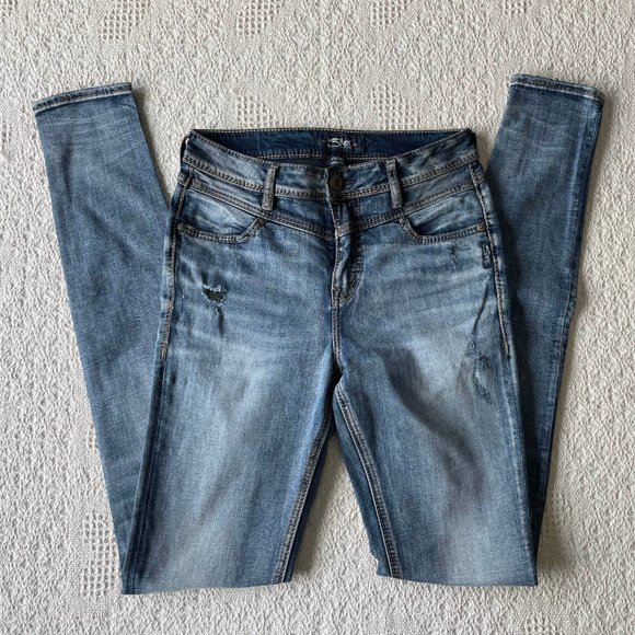 Silver Vintage High Rise W29 L37 - Picture 2 of 4